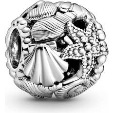 Pandora Shell & Starfish Sterling Sølv Charm fra