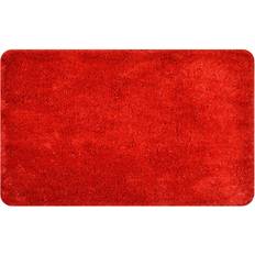 Red Non-Slip Bath Mats Allure Bling Microfibre Bath