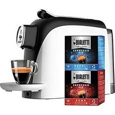 Bianco Macchine da Caffè Bialetti Mignon Bianco Automatica Per Capsule 32 Compatta Serbatoio 500 ml