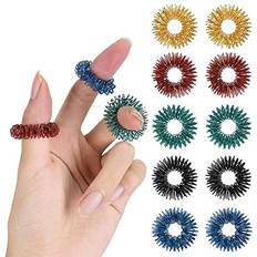 Mr. Pen Spiky Sensory Rings, 10 Pack, Stress Relief Fidget Sensory Toys, Fidget Rings, Fidget Ring for Anxiety, Stress Relief Rings, Massager for Fidget ADHD Autism, Back to School Supplies