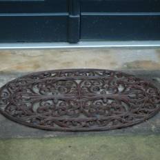 Esschert Design Gosling Oval Scroll Door Mat 19" W x 29" L