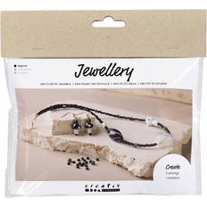 Smyckesset Creativ Company Mini DIY Kit Smycken, Kraftigt halsband, svart harmoni, förp