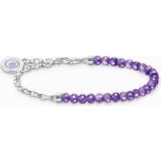 Ametister Armband Thomas Sabo Charm-armband Med Imiterad Ametist
