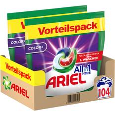 Ariel waschmittel pods all-in-1 color+ flüssigwaschmittel 104 waschladungen