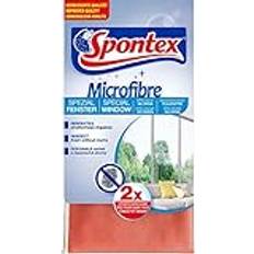 Spontex Microfibre Spezial Fenstertuch, Mikrofasertuch, ideal streifenfreie