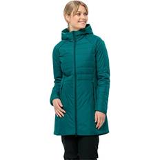 Jack Wolfskin Steppmantel "Lapawa ins" Kapuze, atmungsaktiv, für Damen, grün