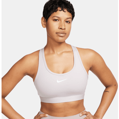 Nike Beige BH'er Nike Swoosh Support-sports-bh med indlæg til kvinder lilla