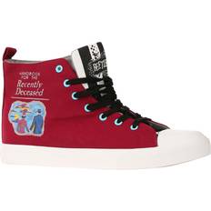 Ground Up Beetlejuice Recently Deceased Maroon Sneakers for Adults Red/Blue/White