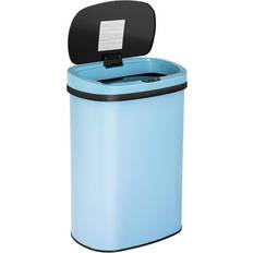 Cleaning Equipment & Cleaning Agents Furniture of America Taylor 13 Gal. Blue Metal Household Trash Can Motion Sensor