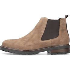 Beige - Hombre Botines de Tobillo Rieker Botas Chelsea - Marrón