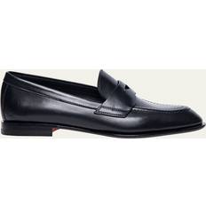 Santoni Femme Mocassins Santoni Women's Penny Loafer - Black