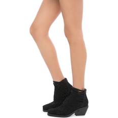 Jeffrey Campbell Boots Jeffrey Campbell Surat Black Heel Booties BLACK