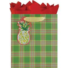 White Gift Bags Dolce Vita Pineapple Plaid Small Gift Bag