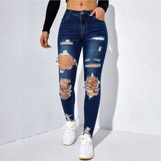 Shein Women Jeans Shein Women's Skinny Ripped Jeans