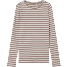 Ribstrik T-shirt - Mocha Meringue (13221091-1101356)