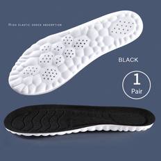 Shein Pair 4d Cloud Technology Sports Insoles, Unisex Comfortable & Shock Absorbing Soft Insoles, Pu High Elasticity Shock Absorption Insoles With Latex