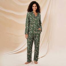 Dam - Multifärgade Pyjamasar Shein Cotton Floral Pajama Set