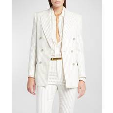 Multicolored Blazers Tom Ford Pinstripe Double-Breasted Blazer Jacket