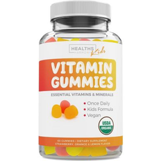 Healths Harmony Kids Vitamin Gummies Organic Strawberry Orange Lemon