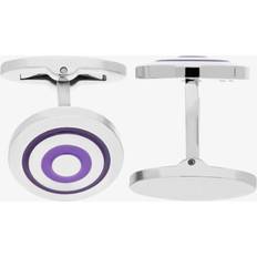 Multicoloured Cufflinks Fred Bennett Purple Enamel Circle Cufflinks V506