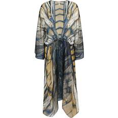 Mehrfarbig Badeanzug Cover Ups & Sarongs MONA SWIMS Silk beach cover-up kimono MULTICOLOUR