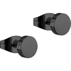 Ohrringe LJ-0486-E-05 Damen Ohrstecker Edelstahl schwarz
