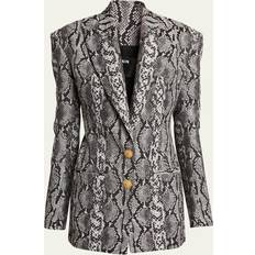 Balmain Blazerit Balmain Python Single Breast Fitted Jacket