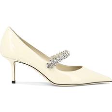 Slip-on - Weiß Pumps Jimmy Choo Bing Pump Leinen