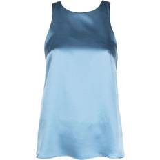 Silk Tank Tops LouLou Studio Estor Blue