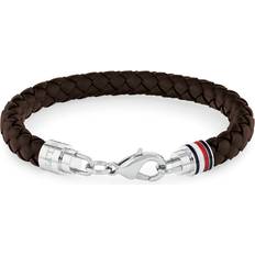 Iconic Braided Bracelet - Silver/Brown