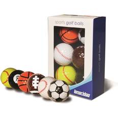 Longridge Palle da golf Longridge Novelty Golf Balls Multi Sport Pacchetto Di 6