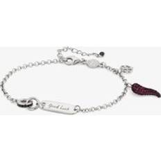 Nomination Red Bracelets Nomination Easychic Silver Black & Red Cubic Zirconia Good Luck Bracelet 147901/045 Three Colour