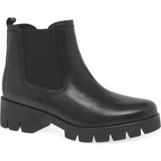 Gabor Chelsea Boots Gabor Glattleder Stiefeletten - Schwarz