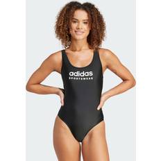 Elastane/Lycra/Spandex Costumi da bagno Adidas Costume da bagno Sportswear U-Back - Black/White