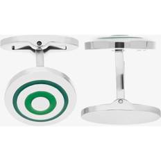 Grøn Manchetknapper Fred Bennett Green Enamel Circle Cufflinks V505