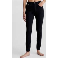 Calvin Klein Musta Housut & Shortsit Calvin Klein High Rise Super Skinny Ankle - Musta