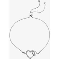 Hot Diamonds Togetherness Open Heart Bracelet DL589 Silver