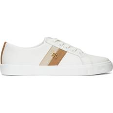 Lauren Ralph Lauren Janson II Leather Sneaker Sneakers Dam Vit