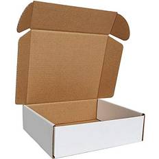 White Corrugated Boxes CH-BOX 50 Pack 7x6x2'' Small Shipping Boxes, Corrugated Cardboard Mailers for Business, White CM762