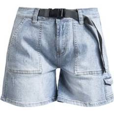 RED by EMP Bequeme Shorts Mit Gürtel - Hellblau
