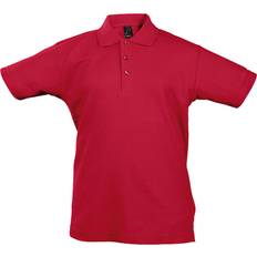 Short Sleeves Polo Shirts Sol's Summer II Pique Shirt Red Years