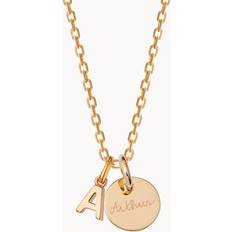 Jewellery Merci Maman Personalised Mini Alphabet Necklace