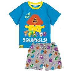 L Nattøy Hey Duggee Well Done Squirrels Character Short Pyjama Set Mid Blue 18-24