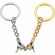 Shein Matching Keychains, Pinky Promise Keychains For Couples, Anniversary Valentine Gifts For Girlfriend Boyfriend Best Friends Him Her Matching Keychains