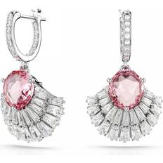 Rhodium Øreringe Swarovski Idyllia Drop-Ohrhänger Verschiedene Schliffe - Rosa