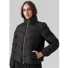 Nainen - Tikattu takki Takit Vero Moda Short Zipped Down Jacket - Black