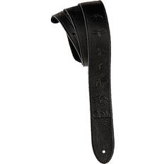 Straps PRS Leather Guitar Strap Black with Embossed Birds