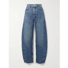 Gold - Women Jeans Agolde Luna Pieced Wide Leg Jeans - Blue