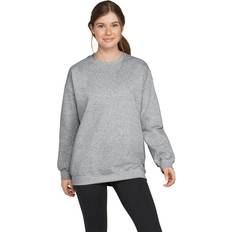 Gildan Pullover Gildan Softstyle Midweight Crew Neck Fleece Top Grey