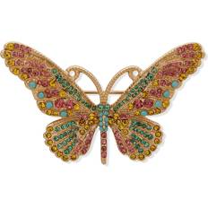 Women Brooches Anne Klein Gold-Tone Butterfly Pin Multi Multi